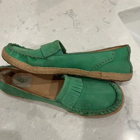UGG- Marrah Fringe Moccasin Espadrille Loafers - Picture 7 of 7